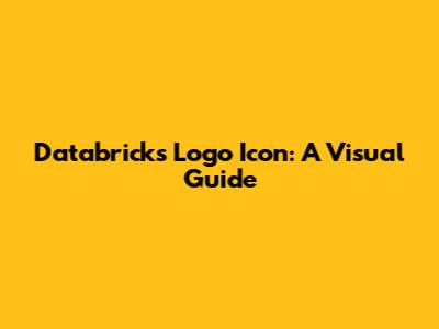 Databricks Logo Icon: A Visual Guide