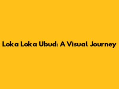 Loka Loka Ubud: A Visual Journey
