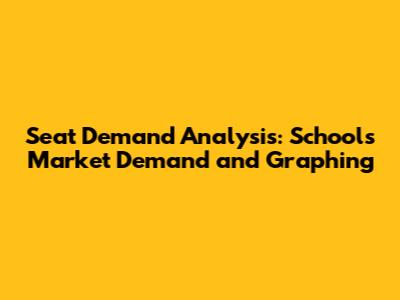 Seat Demand Analysis: Schools' Market Demand and Graphing