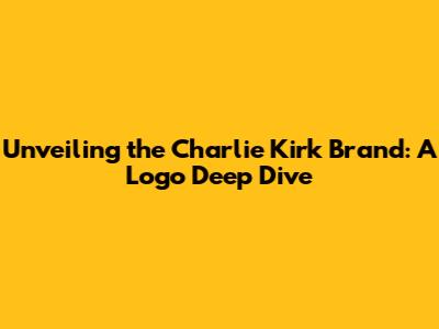 Unveiling the Charlie Kirk Brand: A Logo Deep Dive