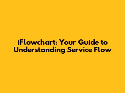 iFlowchart: Your Guide to Understanding Service Flow